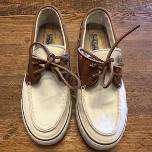 Women’s Canvas and Leather Sperry Topsiders